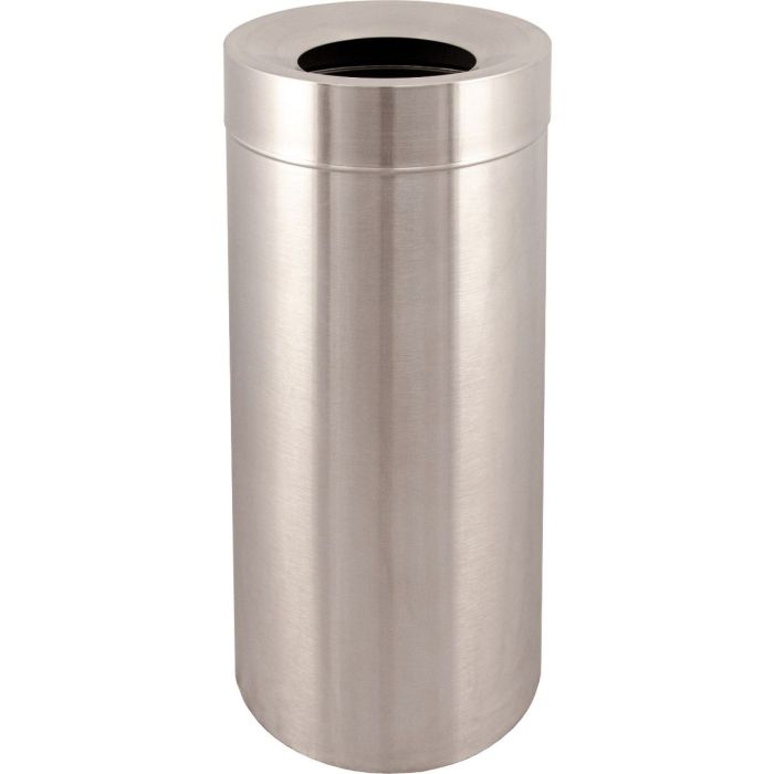 SSFT26 Funnel Top Garbage Can - 26 Gallon Capacity - 15 7/8" Dia. x 32 1/8" H - Stainless Steel