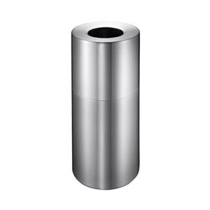 Imprezza ALMO18 Aluminum Open Top Garbage Can - 18 Gallon Capacity - Satin Aluminum