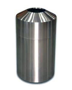 RT30SS Raised Open Top Waste Can - 30 Gallon Capacity - 20" Dia. x 33" H - Stainless Steel