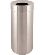 SSFT26 Funnel Top Garbage Can - 26 Gallon Capacity - 15 7/8" Dia. x 32 1/8" H - Stainless Steel
