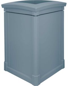 MAV44OTGRA Open Top Trash Can - 44 Gallon Capacity - 27 3/4" Sq. x 40" H - Gray in Color