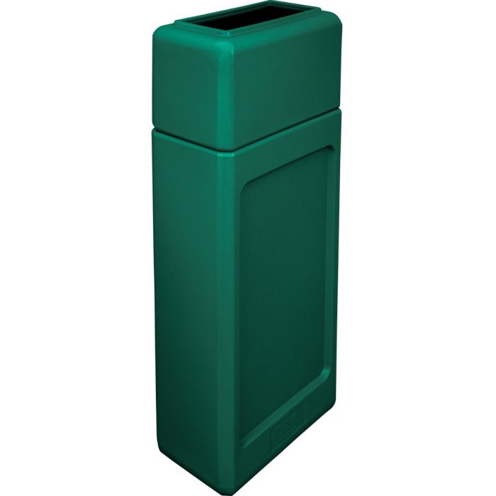 DCUS13DGRN Open Top Trash Can - 13 Gallon Capacity - 9 L x 14 3/4