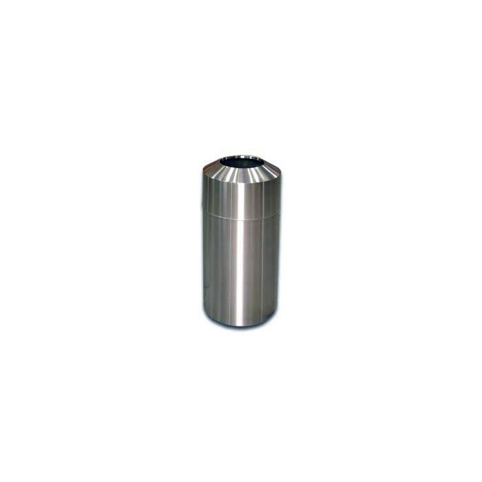 RT15SS Raised Open Top Waste Can - 15 Gallon Capacity - 15 3/4" Dia. x 31 5/8" H - Stainless Steel